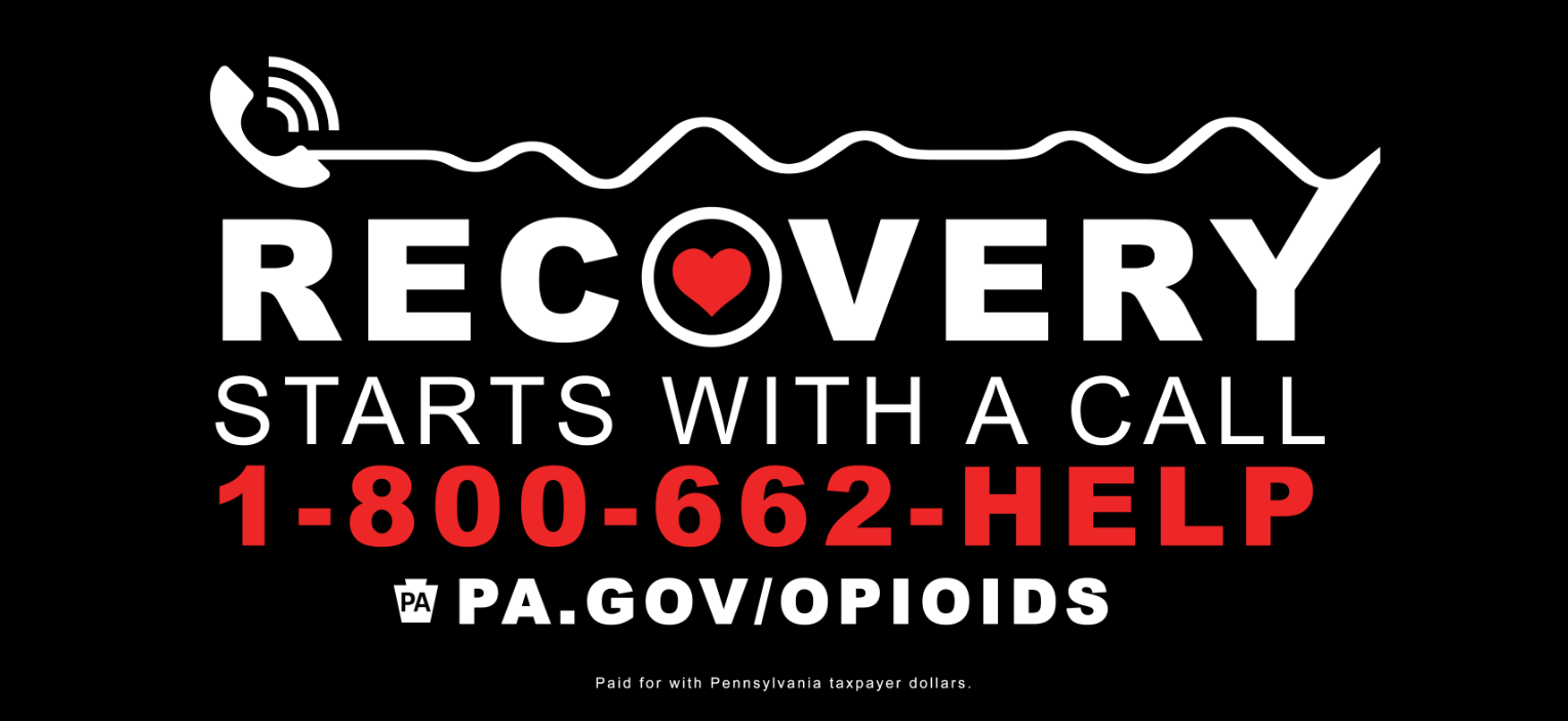 Get Help Now billboard with recovery starts with a call logo